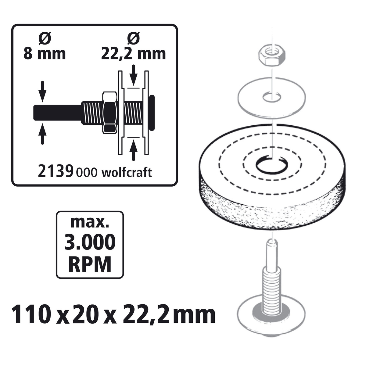 Cloth Disc, Ø 110 mm - Image 2