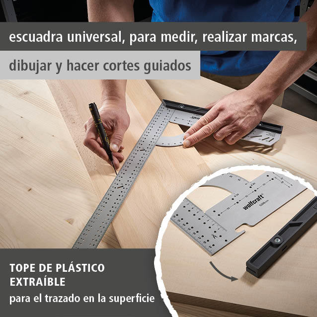 Universal Angle & Try Square, 500 mm (es)