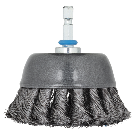 Steel Wire Cup Brush, Ø 75 mm, twisted