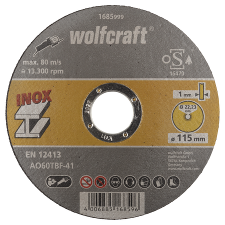 Cutting Disc for Stainless Steel, Extra Thin, Ø 115 mm