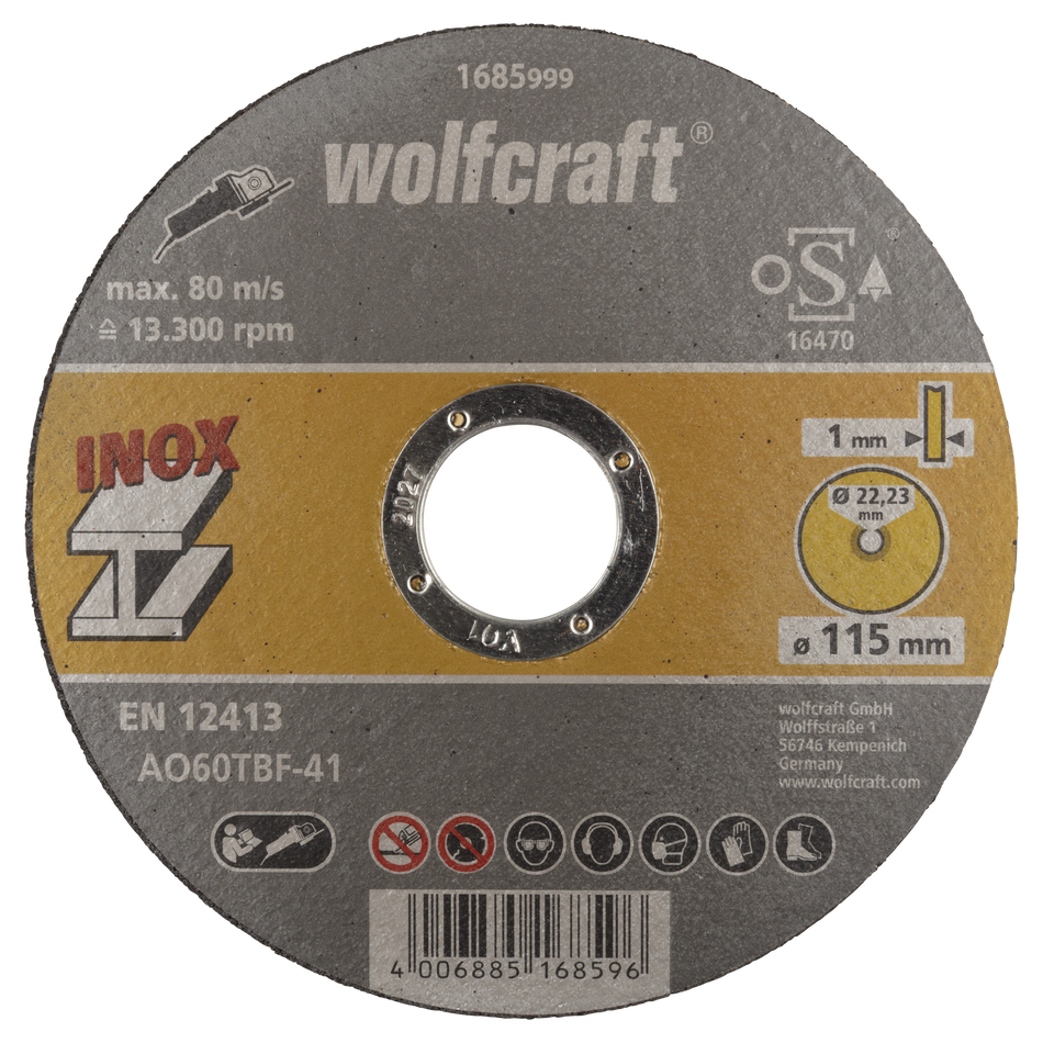 Cutting Disc for Stainless Steel, Extra Thin, Ø 115 mm
