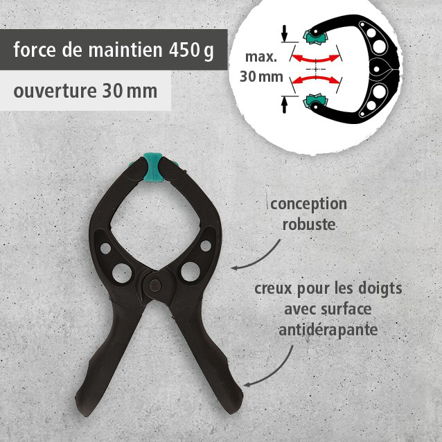 12 MINI 30 Spring Clamps (fr)