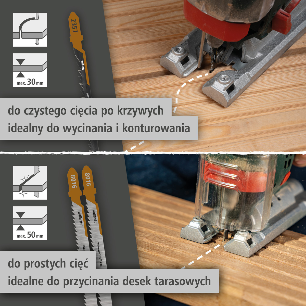 Jigsaw Blade Project Set for Deck Building, 3 Pcs. (pl)