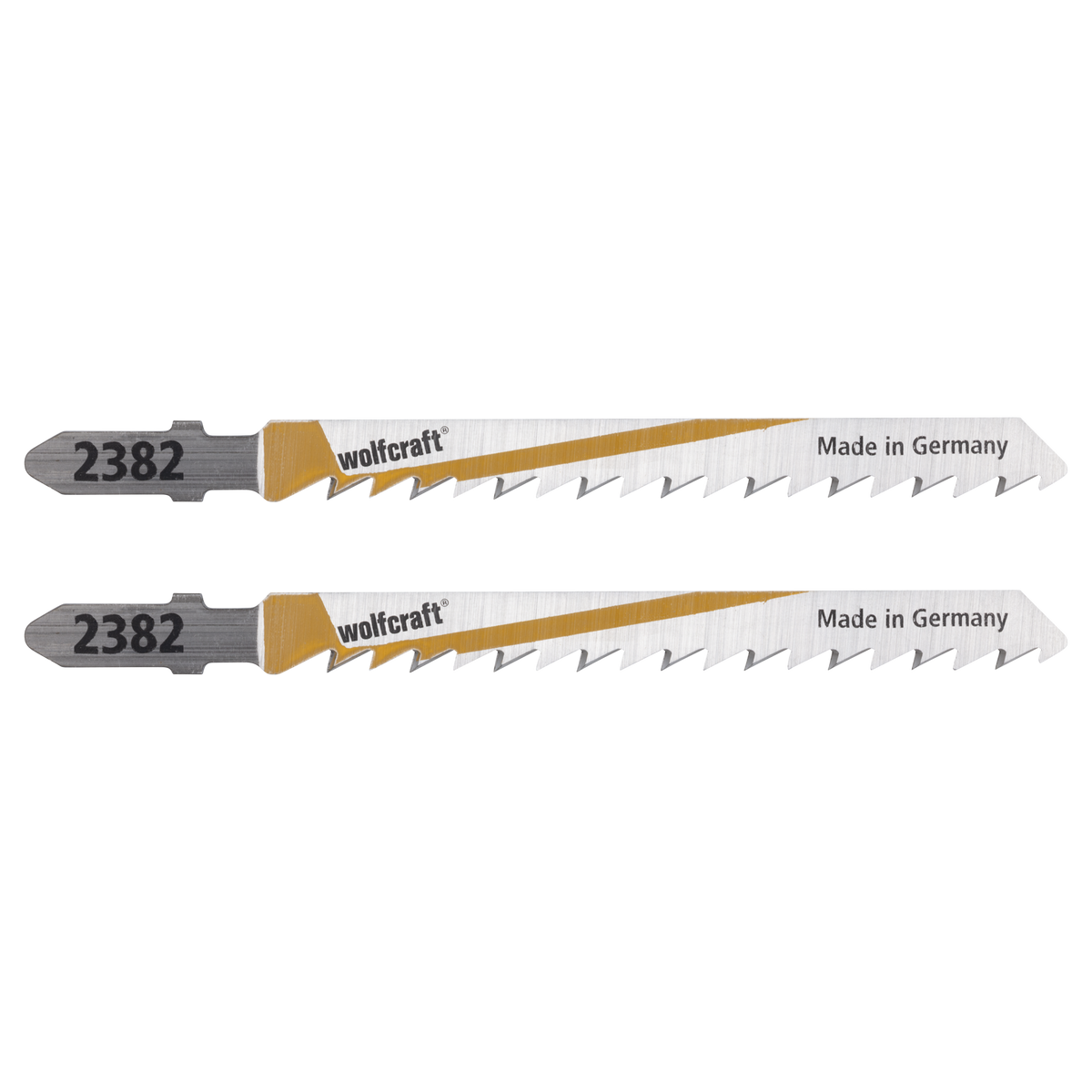 2 HCS Jigsaw Blades, T-shank, wood and acrylic glass, clean cut