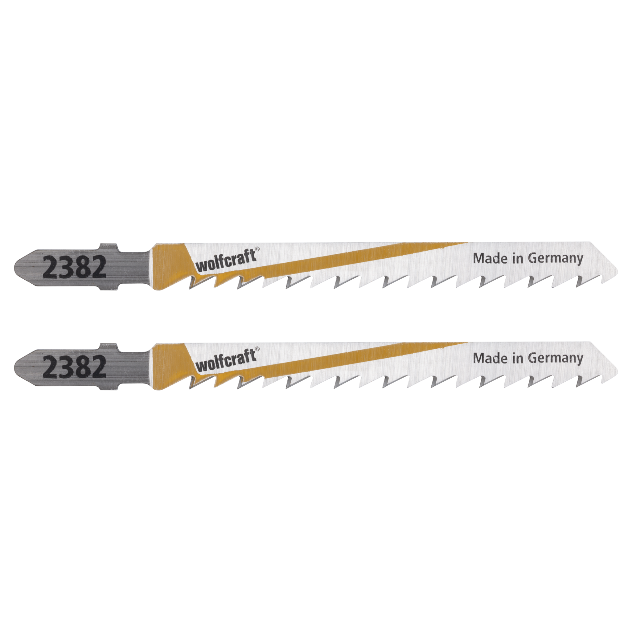 2 HCS Jigsaw Blades, T-shank, wood and acrylic glass, clean cut