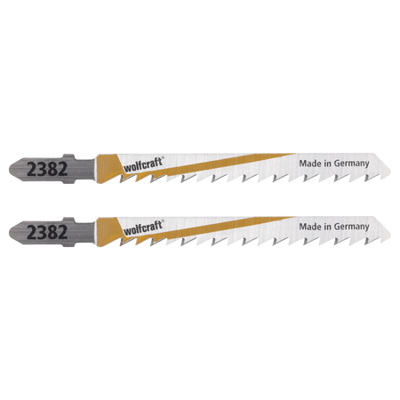 2 HCS Jigsaw Blades, T-shank, wood and acrylic glass, clean cut