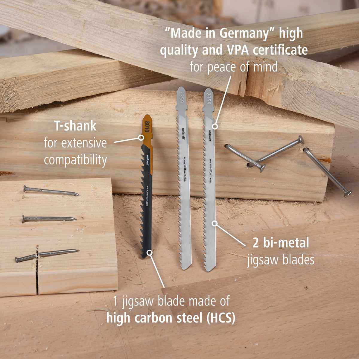 Jigsaw Blade Project Set for Demolition Work, 3 Pcs. (en)