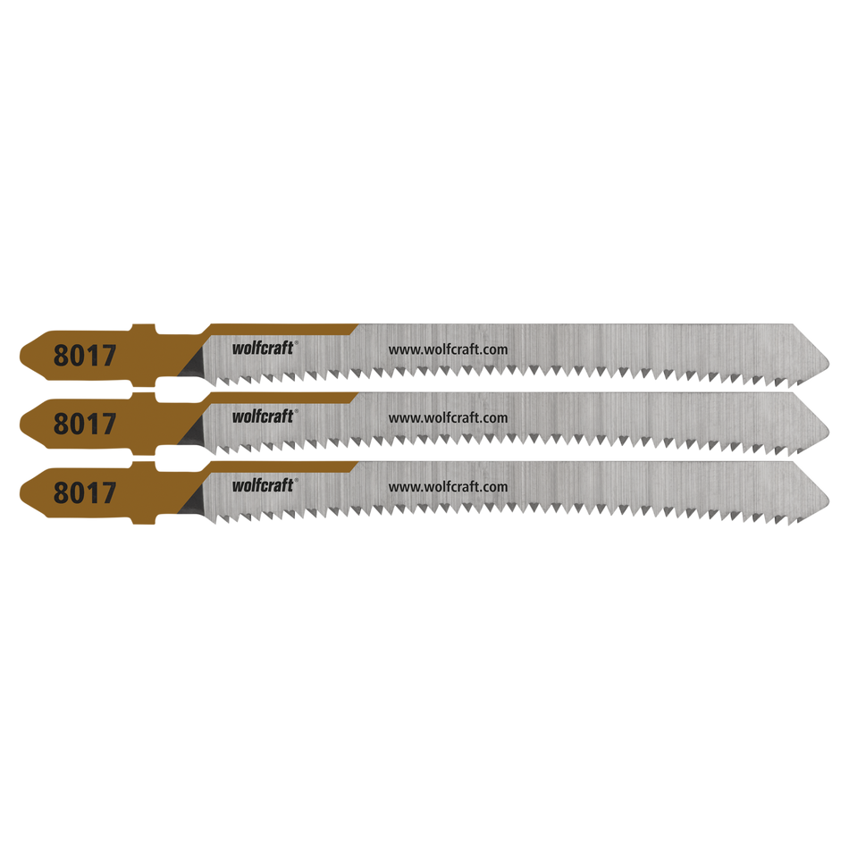 3 Jigsaw Blades, Coated Wood, Fine Cuts, Mirror Cut