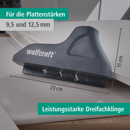 Triple-Blade Edge Planer