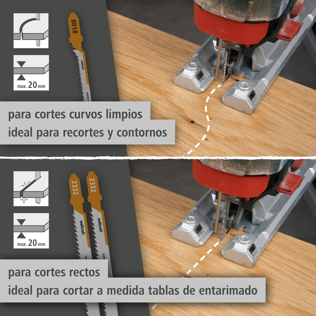 Jigsaw Blade Project Set for Parquet, 3 Pcs. (es)