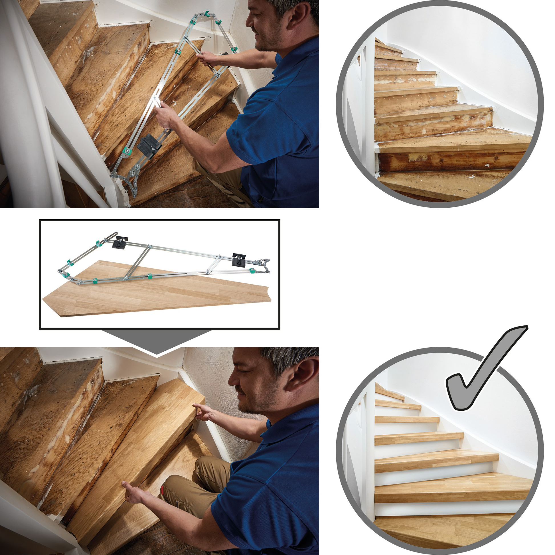 XIG Gabarit de marche d'escalier 11‑60 po Gabarit de marche d'escalier XIG Gabarit de marche d'escalier 11‑60 po Gabarit de marche d'escalier