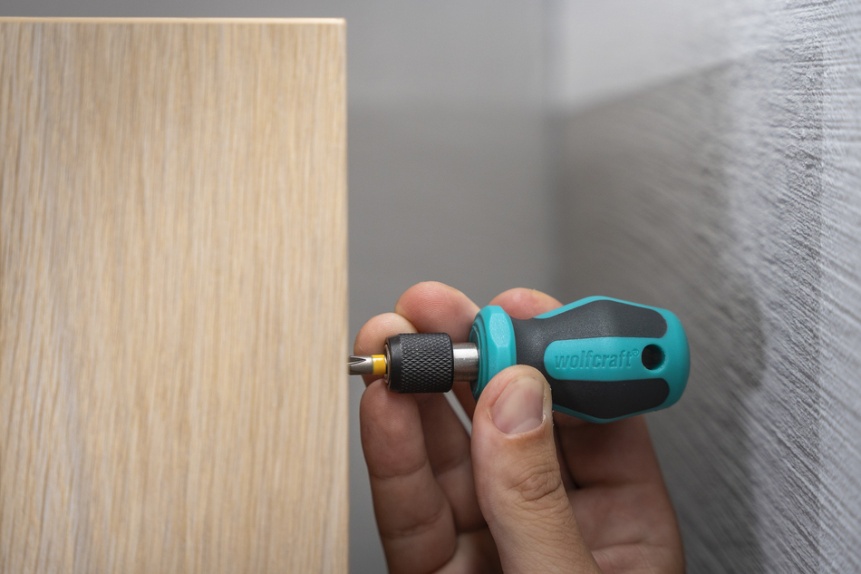 Hand Screwdriver with Bit Socket, Short