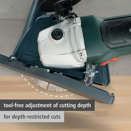 Extraction Hood With Guide Block for Angle Grinder (en)