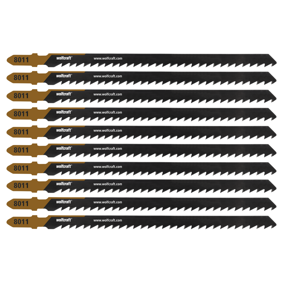 10 Jigsaw Blades, Squared Timber, Fast Cuts