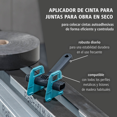Drywall Installation Aid for Sealing Tapes (es)
