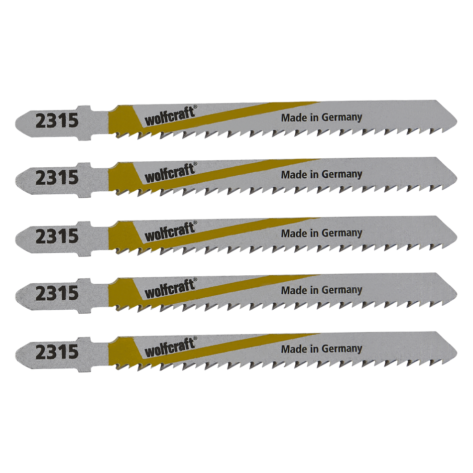 HSS Jigsaw Blades, T-shank, wood and plastic, clean cut - Image 1