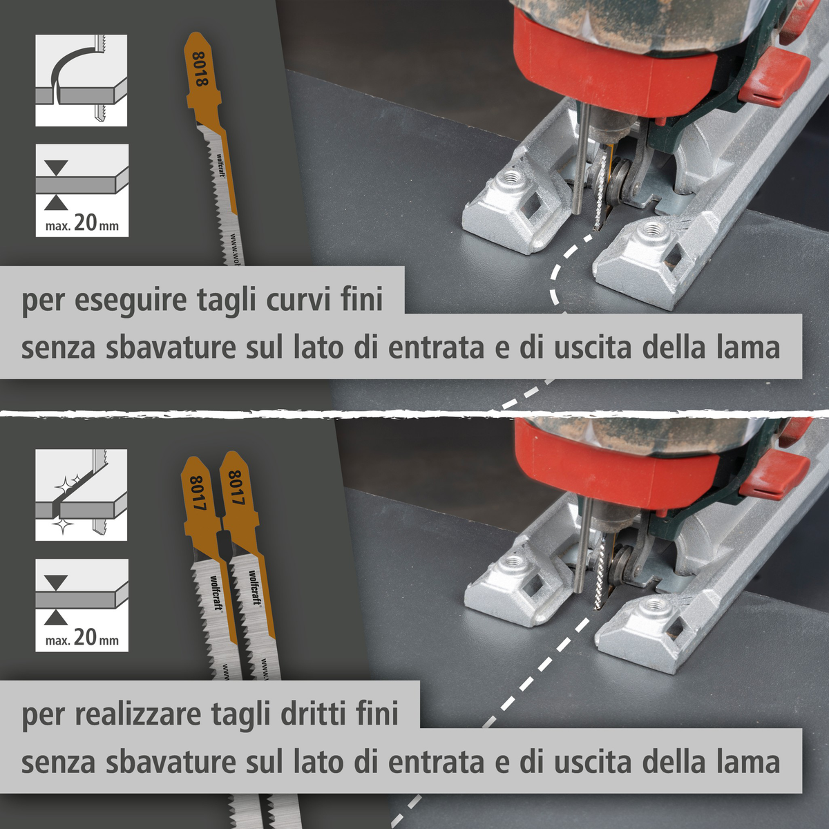 Jigsaw Blade Project Set for Making Furniture, 3 Pcs. (it)