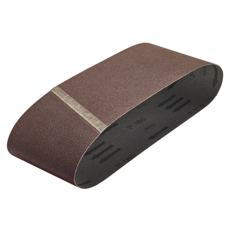 3 Fabric Sanding Belts 100 x 610 mm, grain 180