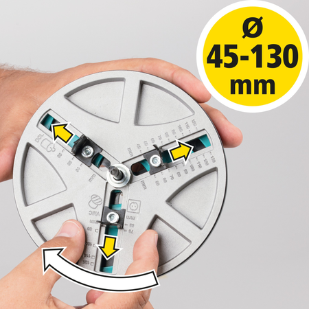 Adjustable Hole Saw, Ø 45–130 mm - Image 9