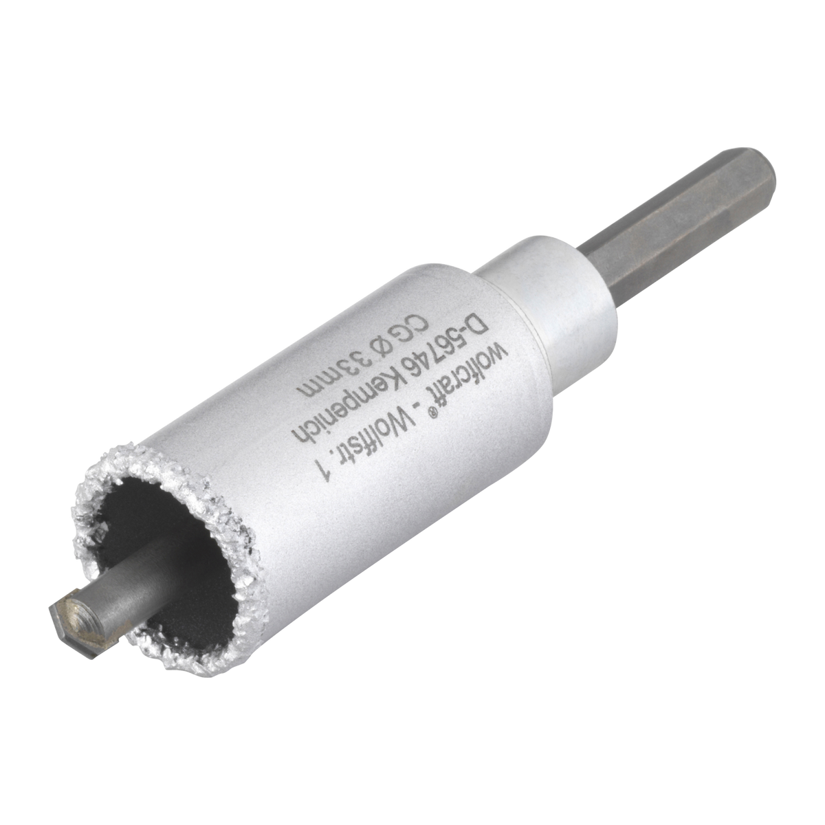 Annular Bit, Tungsten Carbide Coated, With Mandrel, Ø33mm