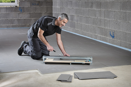 TC 710 PW Tile Cutter, base plate made of multiplex