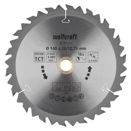 TC Circular Hand Saw Blade, brown series, Ø 140 mm