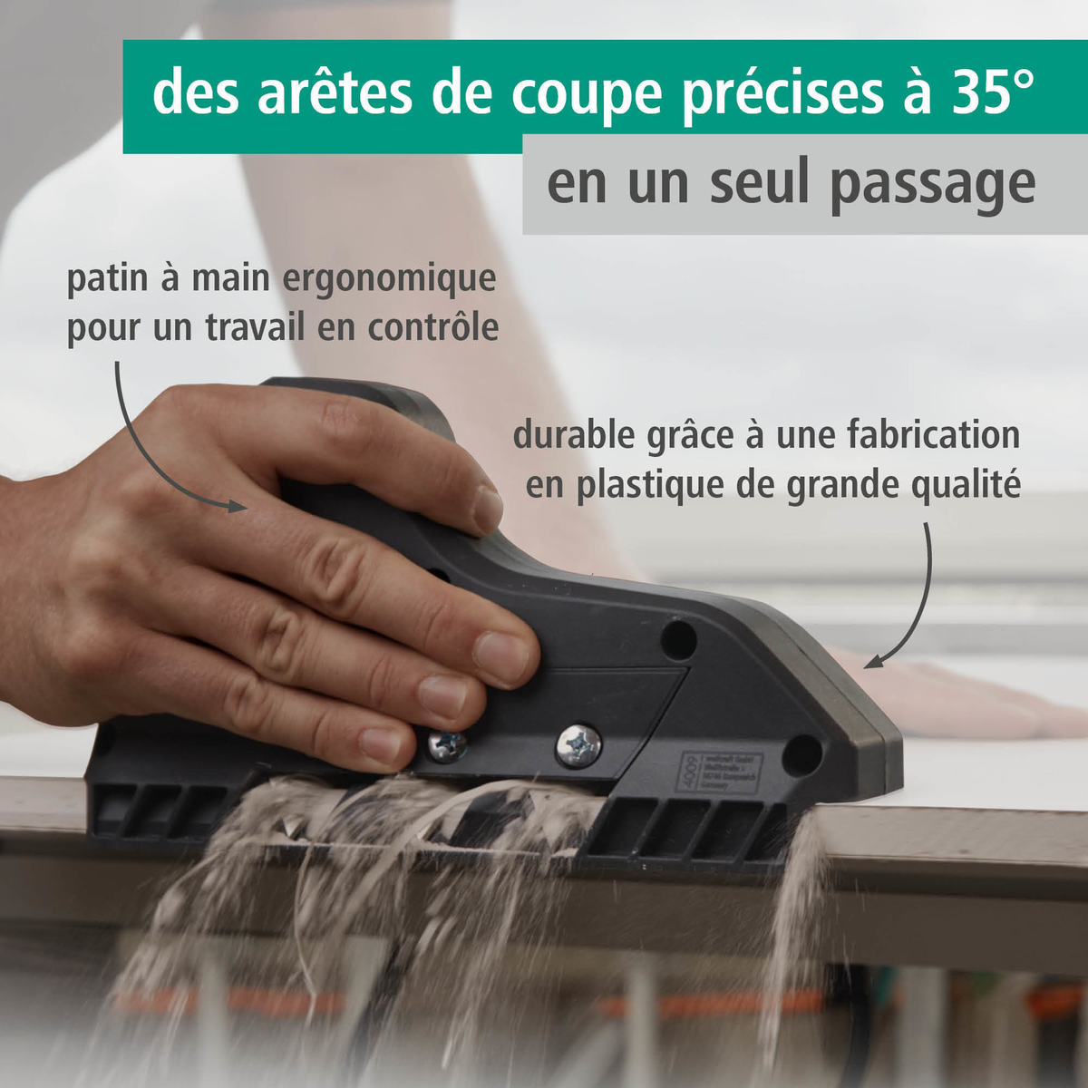 Triple-Blade Edge Planer