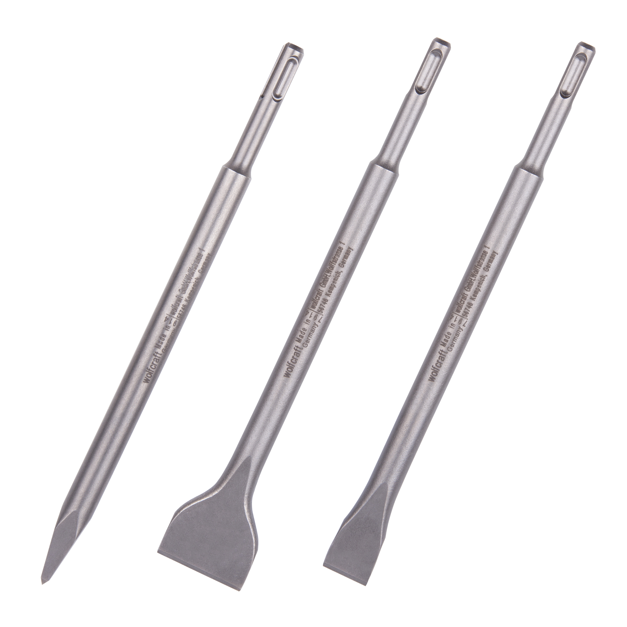 Chisel Set 3 Pcs., SDS Plus Shank