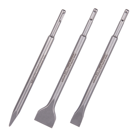 Chisel Set 3 Pcs., SDS Plus Shank