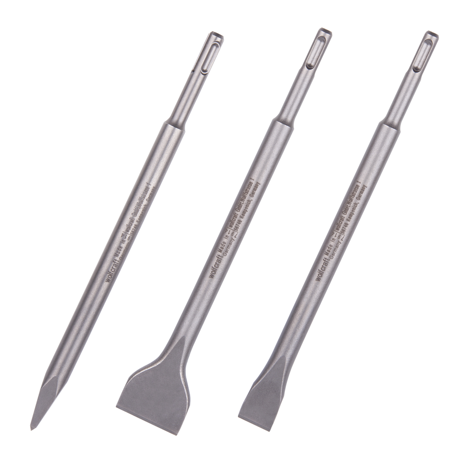 Chisel Set 3 Pcs., SDS Plus Shank