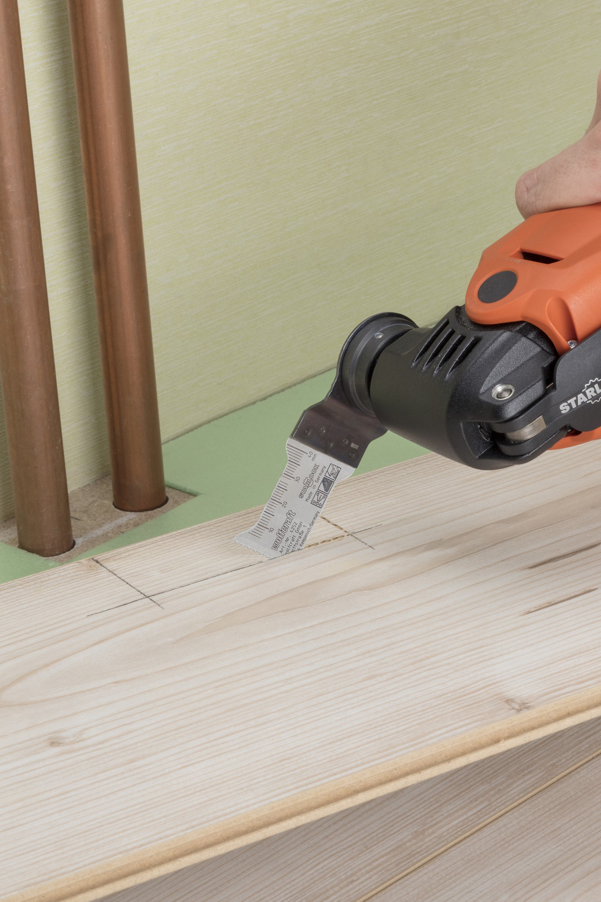 BIM Pushcut Saw Blade “Expert”, STARLOCK receptacle, plastic, plasterboard, wood with nails, 35 mm