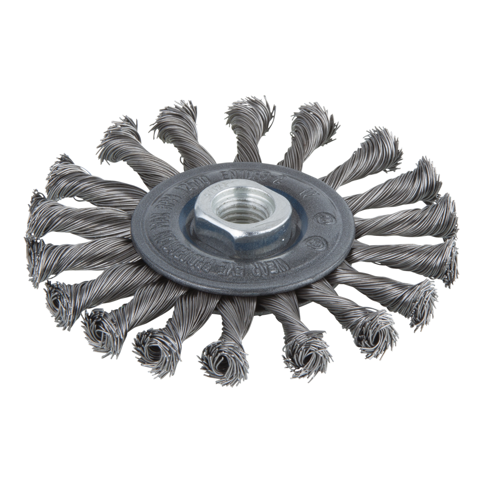 Steel Wire Wheel Brush, twisted, Ø 115 mm