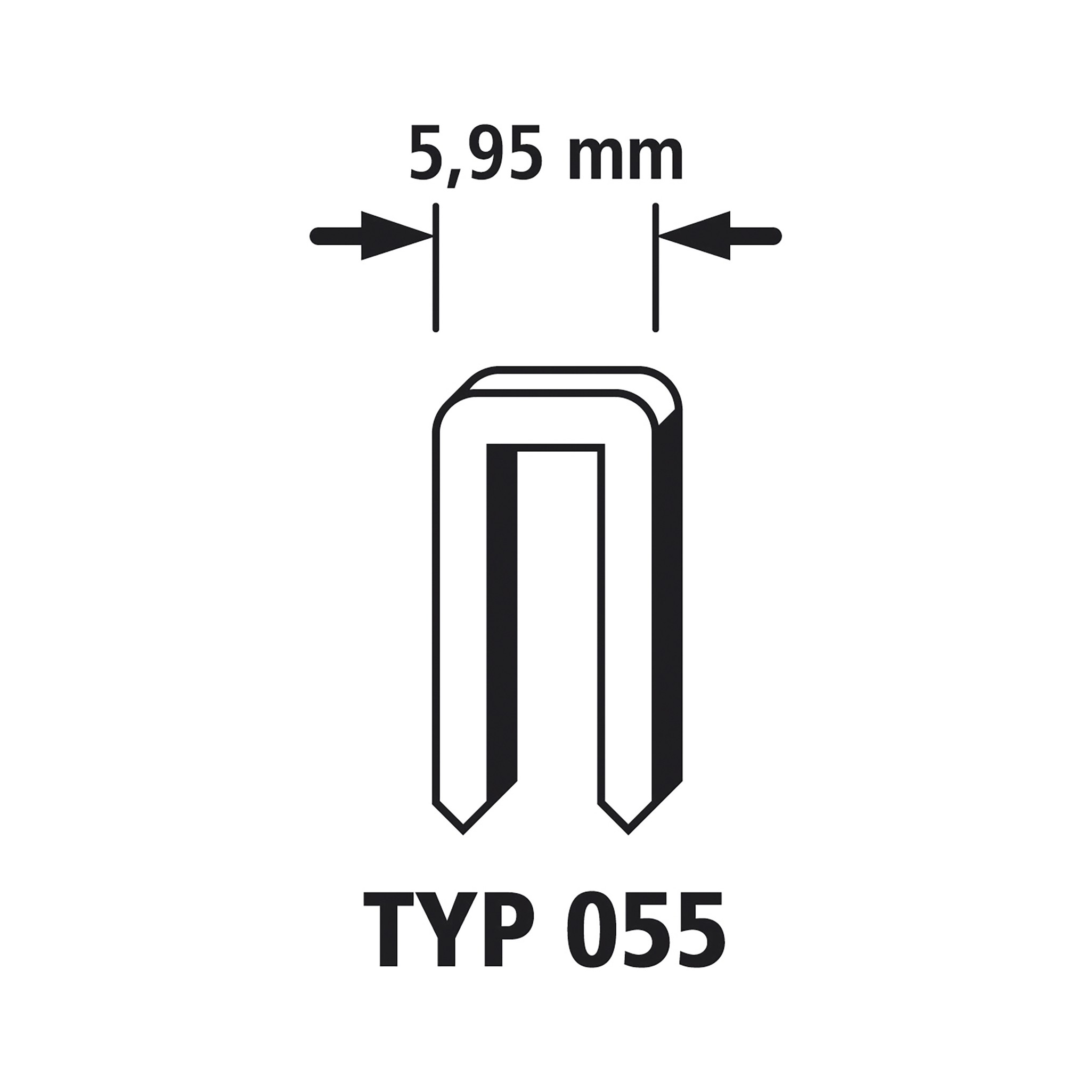 Narrow Back Staples, Type 055