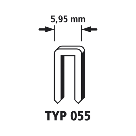 Narrow Back Staples, Type 055
