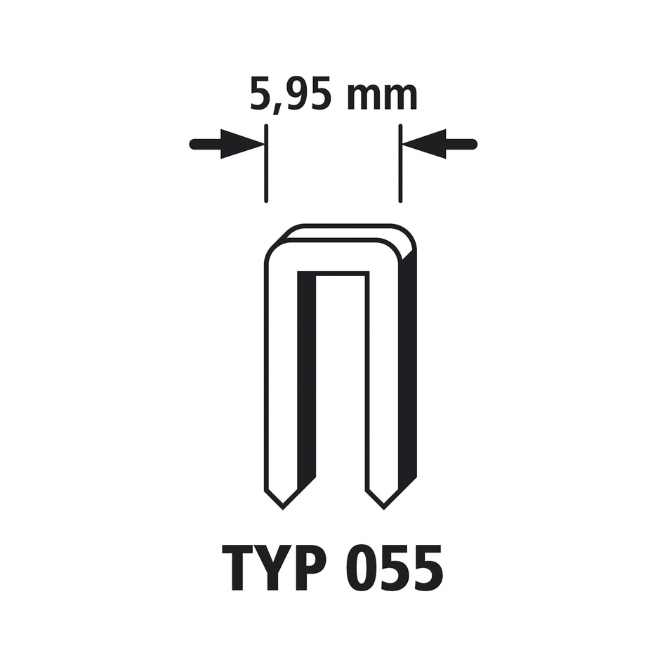Narrow Back Staples, Type 055