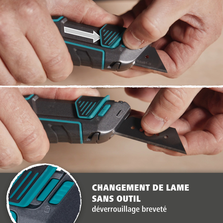 PRO SAFETY Trapezium Blade Knife Set With Sheath (fr)