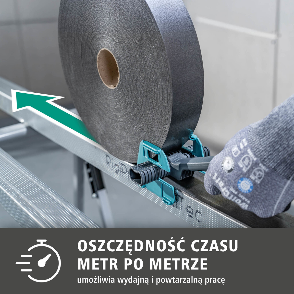 Drywall Installation Aid for Sealing Tapes (pl)