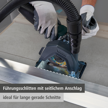 Extraction Hood With Guide Block for Angle Grinder