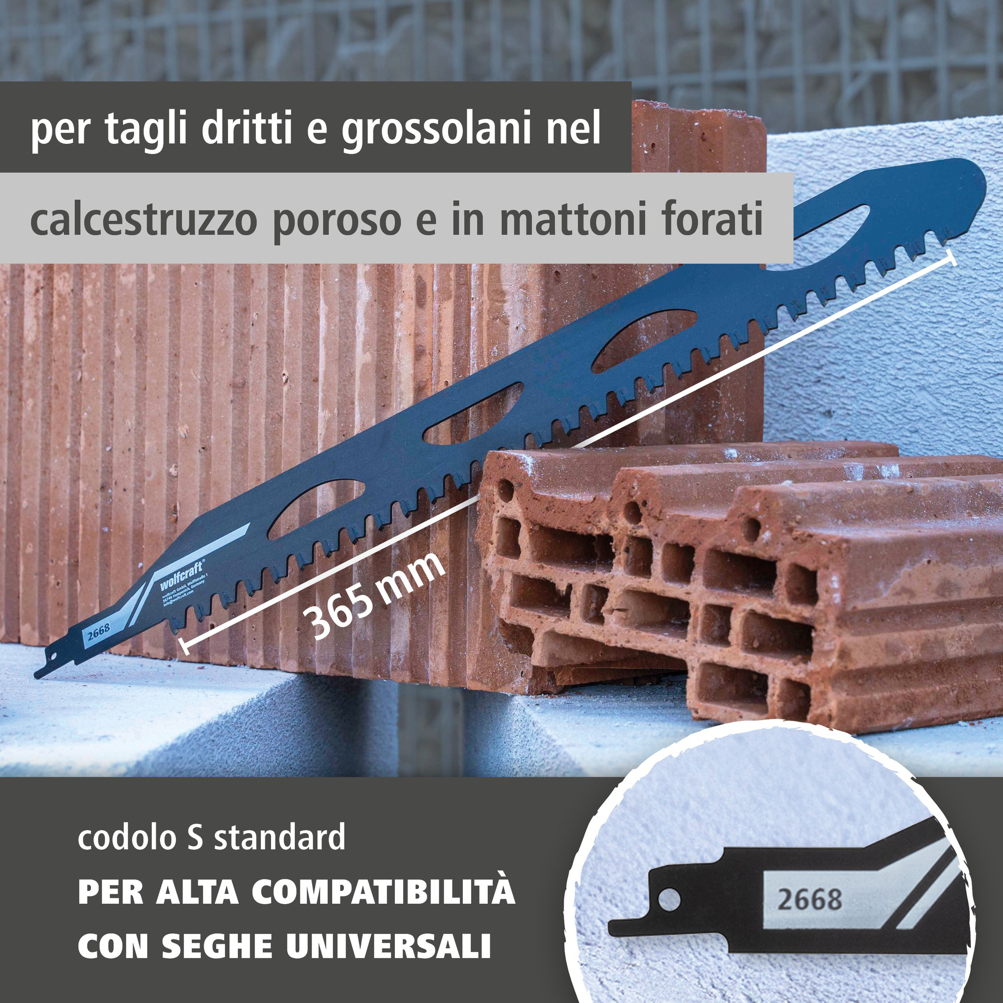 Sabre Saw Blade, TC Tipped (it)
