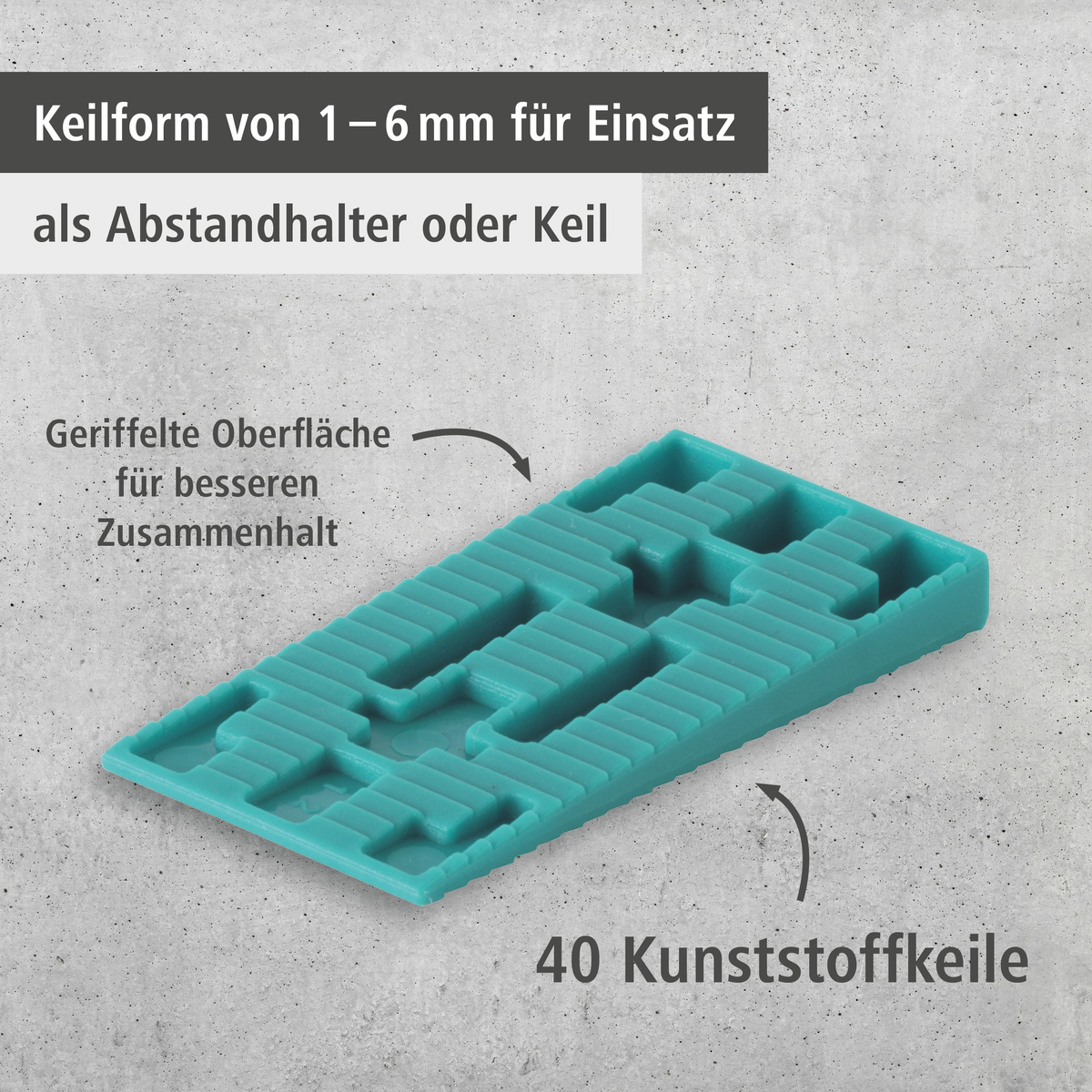 40 Plastic Spacer Wedges (de)