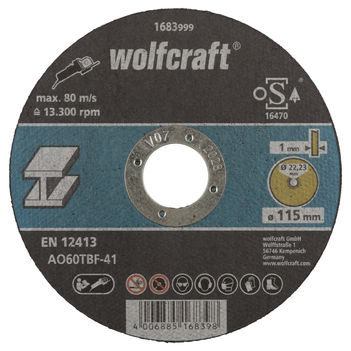 Cutting Disc for Metal, extra thin, Ø 115 mm