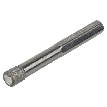Dry Drill Bit, Diamond Coated, Hexagon Shank, Ø 10 mm