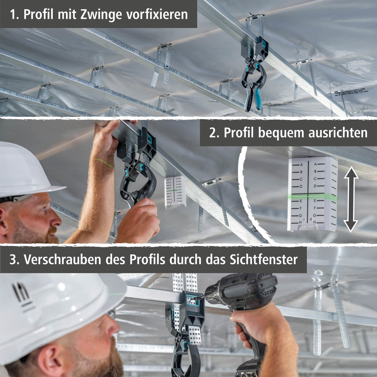Drywall Spring Clamp with Clamping Arm (de)