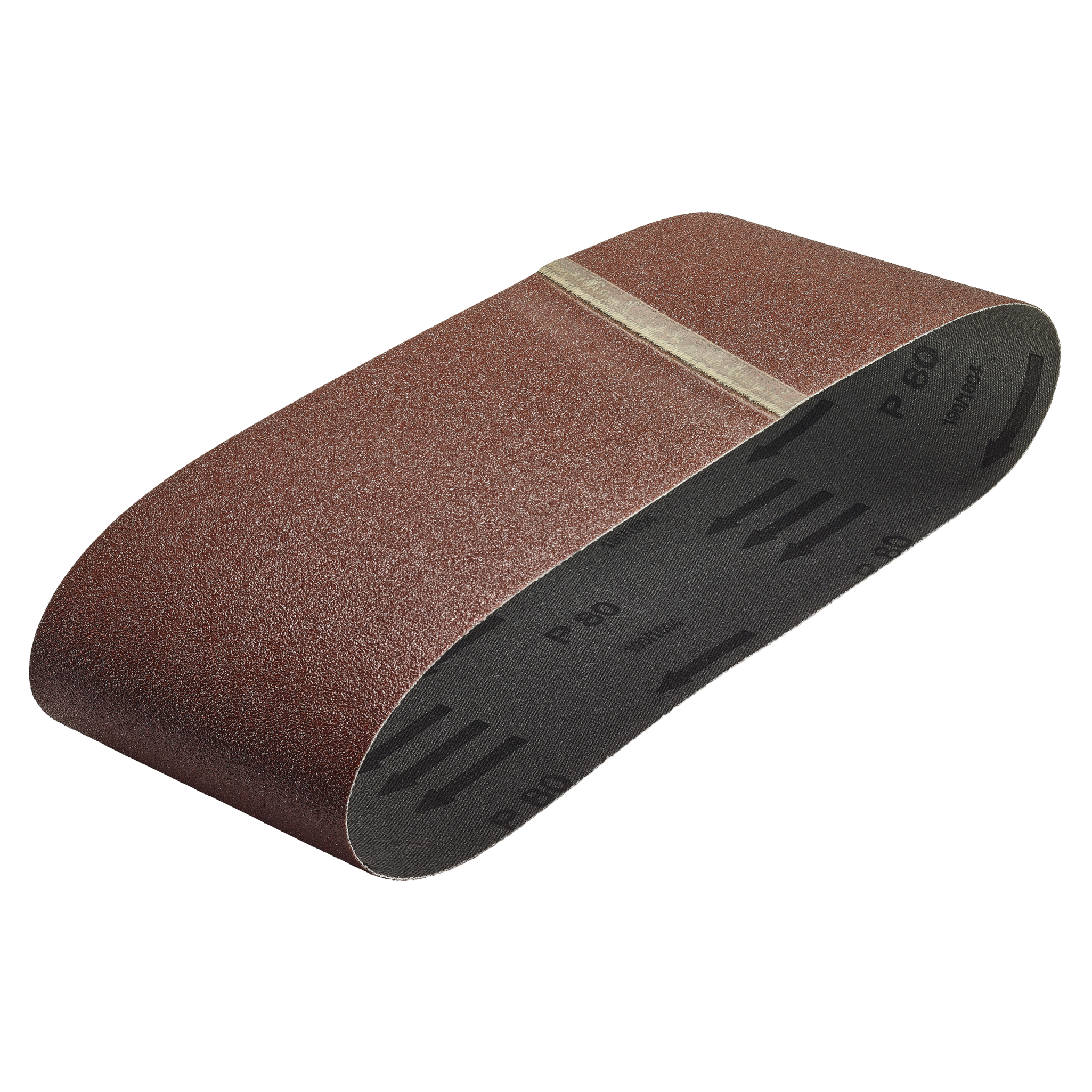 3 Fabric Sanding Belts 40 x 303 mm, grain 80