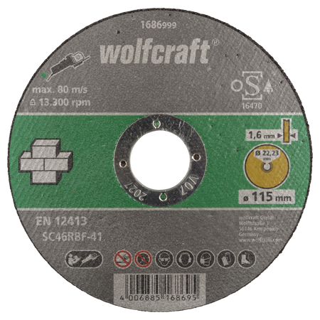 Cutting Disc for Stone, fine cutting, Ø 115 mm