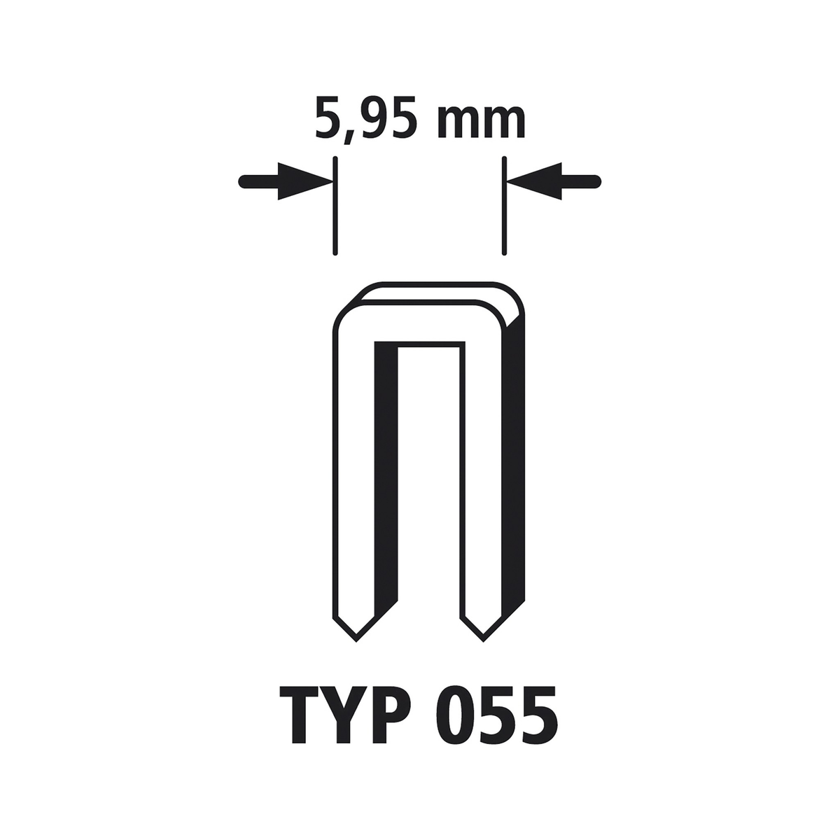 Narrow Back Staples, Type 055 - Image 2