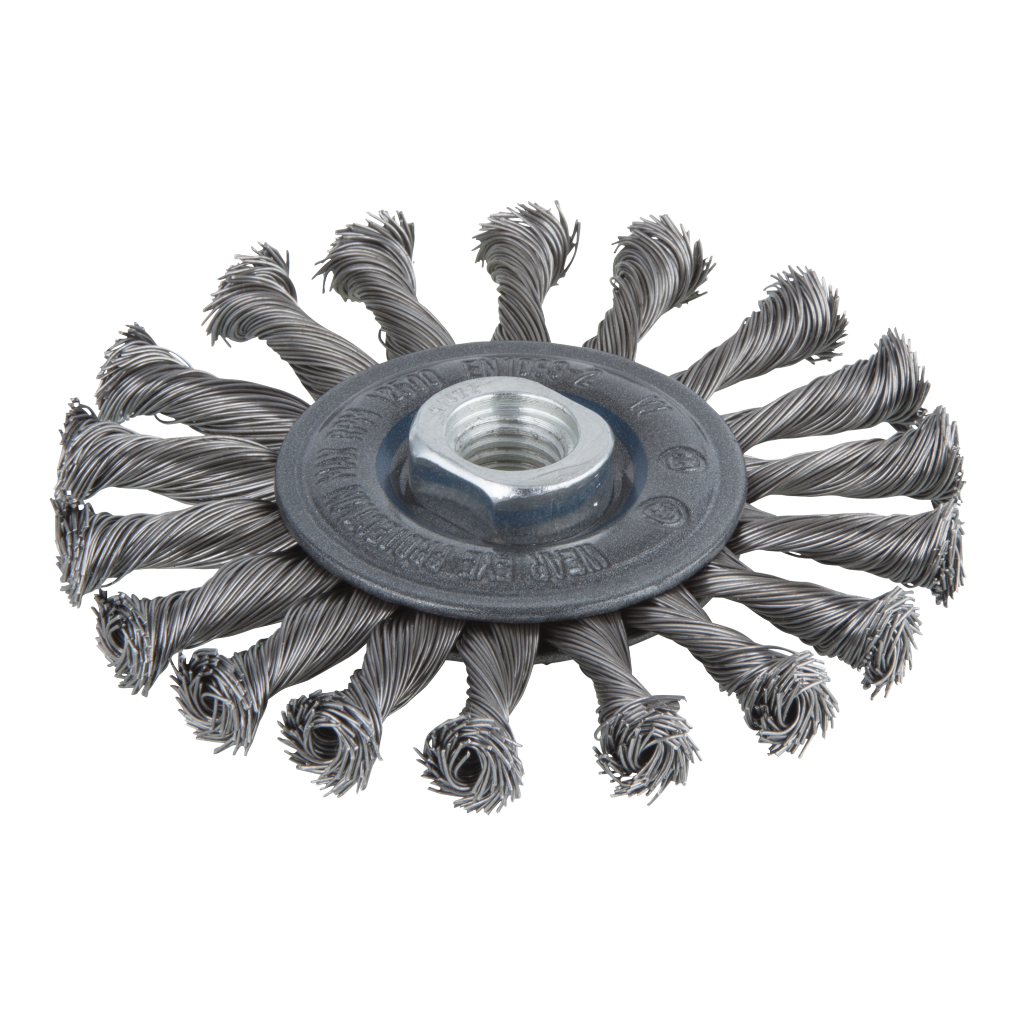 Steel Wire Wheel Brush, twisted, Ø 115 mm