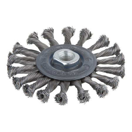 Steel Wire Wheel Brush, twisted, Ø 115 mm