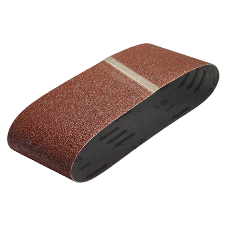 3 Fabric Sanding Belts 60 x 400 mm, grain 40