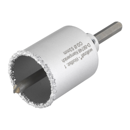 Annular Bit, Tungsten Carbide Coated, With Mandrel, Ø53mm